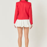 Bow Contrast Blazer