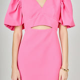 Puff Sleeve Cut Out Mini