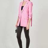 Sleeve Cinched 3/4 Blazer