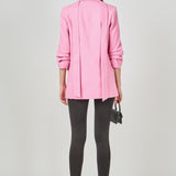 Sleeve Cinched 3/4 Blazer