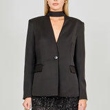 Fitted Sash Blazer