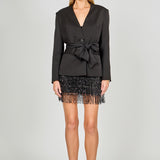 Fitted Sash Blazer