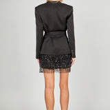 Fitted Sash Blazer
