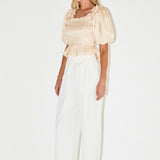 Sheen Smocked Top