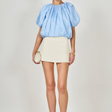 Sheen Effect Blouson Top