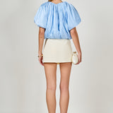Sheen Effect Blouson Top