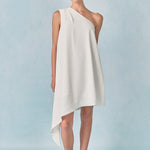 Shoulder Pintucked Asymmetrical Mini Dress – Endless Rose