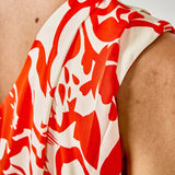 Shoulder Pintucked Asymmetrical Mini Dress