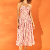 Floral Drop Waist Maxi Dress