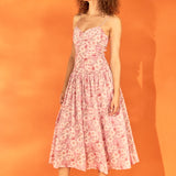 Floral Drop Waist Maxi Dress