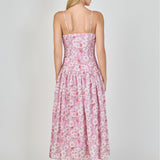 Floral Drop Waist Maxi Dress