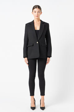 Tweed Single Breast Blazer