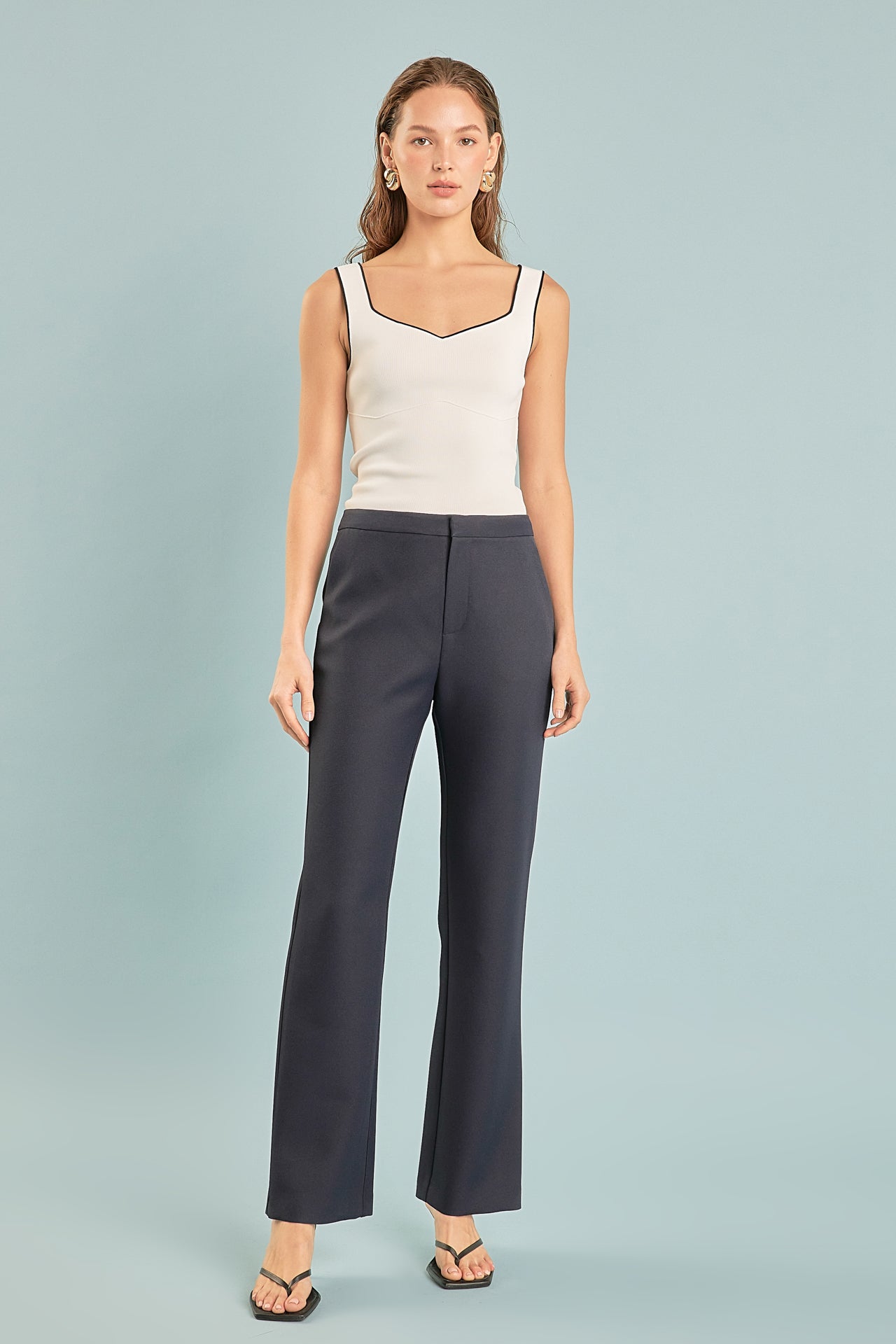 Endless Rose - Slim Fit Trouser - Pants in Women's Clothing available at endlessrose.com
