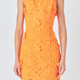 Floral Embroidered Mini Dress