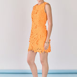 Floral Embroidered Mini Dress