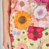Floral Embroidered Mini Skirt