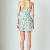 Floral Embroidered Mini Dress