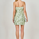 strapless embroidered mini dress Strapless Embroidered Mini Dress Monique Lhuillier
