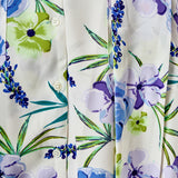 Floral Print Belted Collared Dress