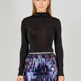 Sheen Stretch Long Sleeve Top