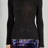 Sheen Stretch Long Sleeve Top