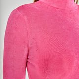 Sheen Stretch Long Sleeve Top