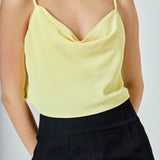 Cowl Neck Cropped Cami