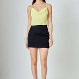 Cowl Neck Cropped Cami