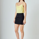 Cowl Neck Cropped Cami