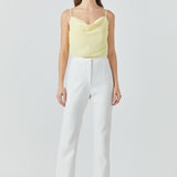 Cowl Neck Cropped Cami