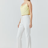 Cowl Neck Cropped Cami