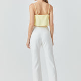 Cowl Neck Cropped Cami