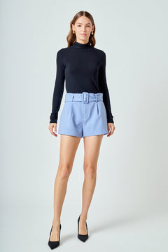 Belted Mini Shorts