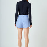 Belted Mini Shorts