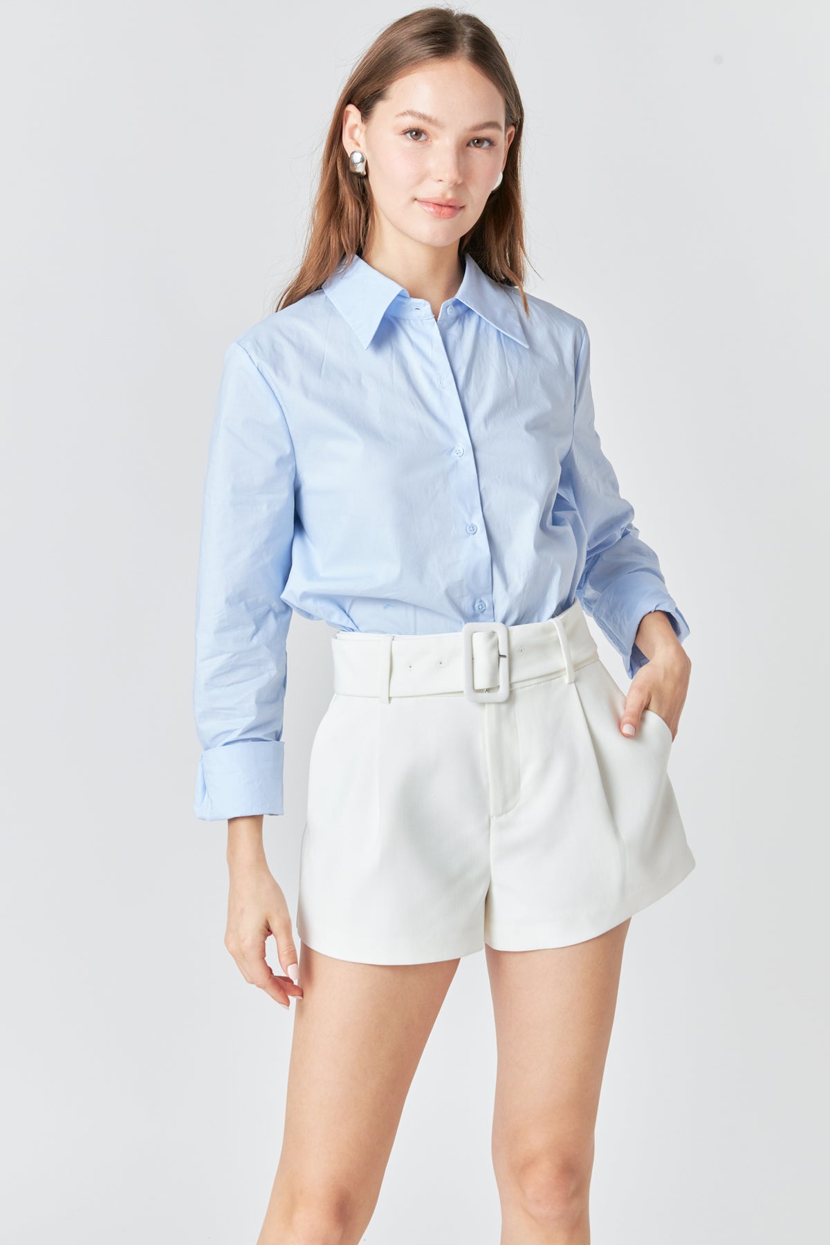 Belted Mini Shorts