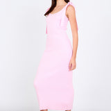 Candace Solid Knit Midi Dress