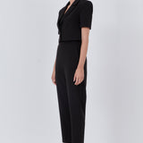 Cropped Short Sleeve Blazer