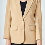 Single Breast 2 Piece Button Blazer
