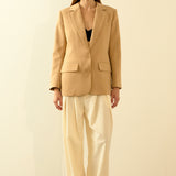 Single Breast 2 Piece Button Blazer