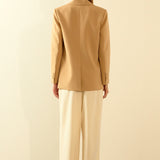 Single Breast 2 Piece Button Blazer