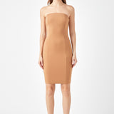 Scuba Strapless Mini Dress