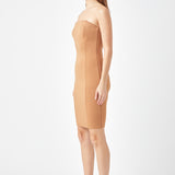 Scuba Strapless Mini Dress