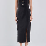 Strapless Midi Dress