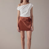 Corsage Trim Mini Skirt