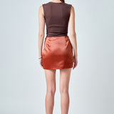 Corsage Trim Mini Skirt