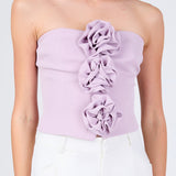 Strapless Rose Top