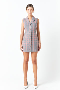 Tweed Sleeveless Dress