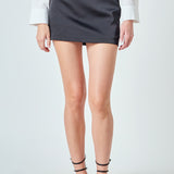 Premium Corsage Mini Tie Skort