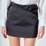 Premium Corsage Mini Tie Skort