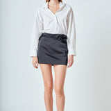 Premium Corsage Mini Tie Skort